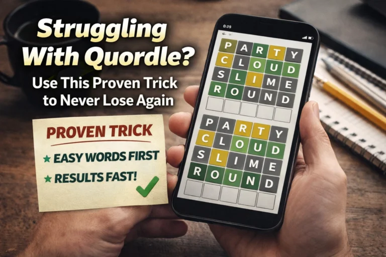 Struggling With Quordle? Use This Proven Trick to Never Lose Again 🧠