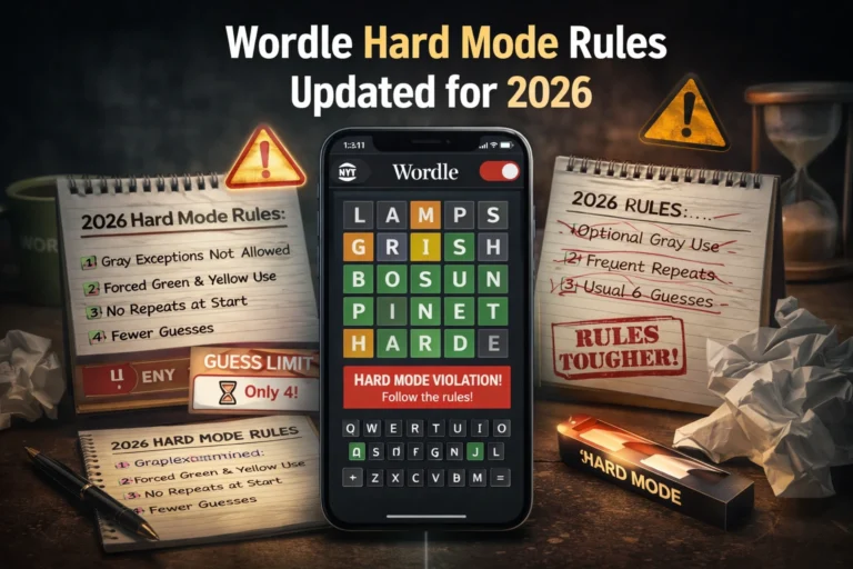 Wordle Hard Mode Rules Updated for 2026