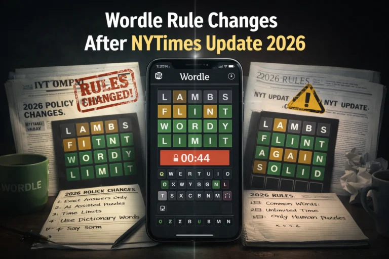Wordle Rule Changes After NYTimes Update 2026