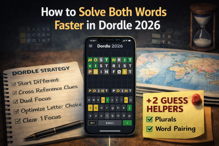 How to Solve Both Words Faster in Dordle 2026